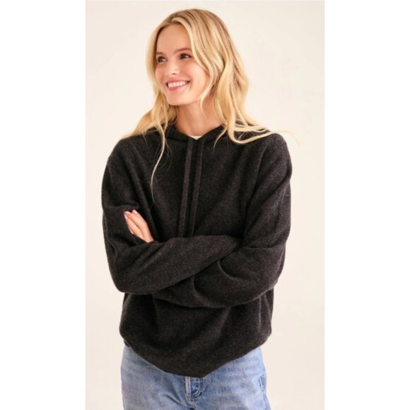 Naadam Sweater M Recycled Cashmere Hoodie Dark Gray Casual - Picture 15 of 15